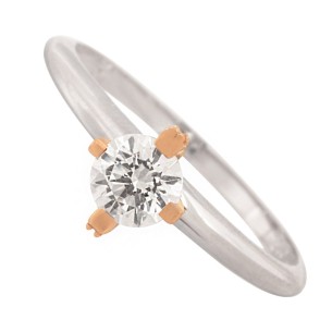 Λευκόχρυσο 14k δαχτυλίδι Μονόπετρο