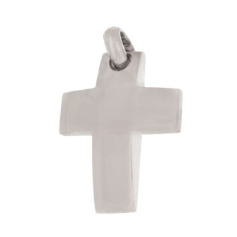 Λευκόχρυσος 14k Ανδρικός Σταυρός