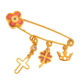 Επίχρυση παιδική Παραμάνα Μάτι Κορίτσι Γούρια