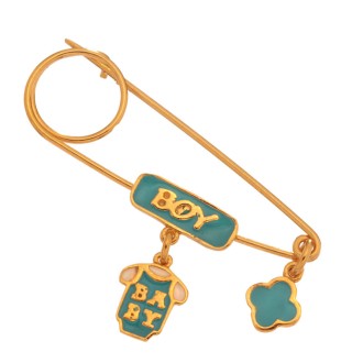 Επίχρυση παιδική Παραμάνα Boy Σταυρός