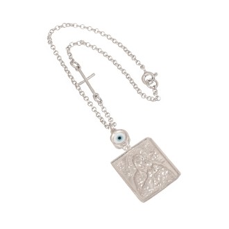 Ασημένιο Γούρι Αυτοκινήτου Άγιος Χριστόφορος