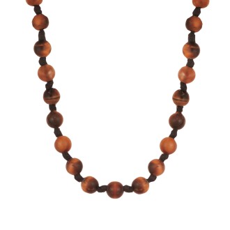 Κολιέ κορδόνι πέτρες Μάτι Τίγρη