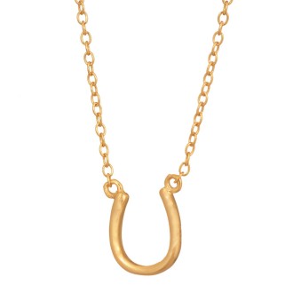 Ασημένιο επίχρυσο κολιέ Πέταλο