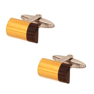 Επίχρυσα Μανικετόκουμπα Κύλινδροι