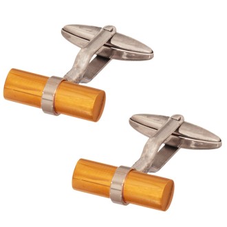 Επίχρυσα Μανικετόκουμπα Κύλινδροι Μπάρες