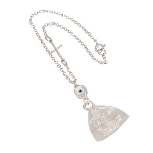 Ασημένιο Γούρι Αυτοκινήτου Μάτι Αγ.Χριστόφορος