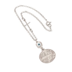 Ασημένιο Γούρι Αυτοκινήτου Μάτι Κωνσταντινάτο