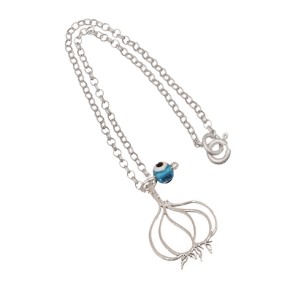 Ασημένιο Γούρι Αυτοκινήτου Σκόρδο Μάτι