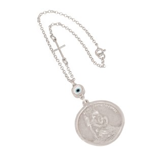 Ασημένιο Γούρι Αυτοκινήτου Αγ.Χριστόφορος Μάτι