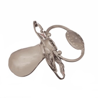 Παιδική ασημένια Πιπίλα Αλογάκι Δόντι Αγόρι