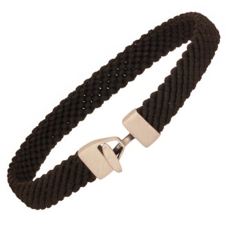 Βραχιόλι κορδόνι ασημένιος Γάντζος