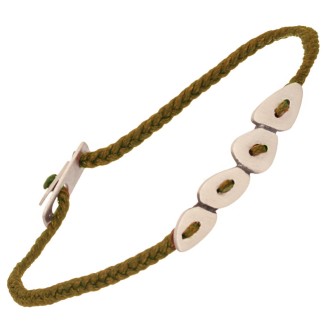 Βραχιόλι κορδόνι ασημένια Σχήματα