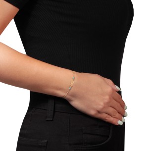 Χρυσό 9k βραχιόλι Boy Αγόρι Μάτι