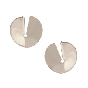 Ασημένια επίχρυσα σκουλαρίκια Κύκλοι