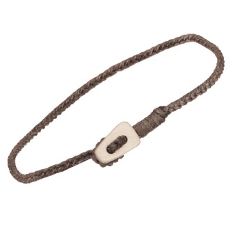 Βραχιόλι κορδόνι ασημένιο Παραλληλόγραμμο