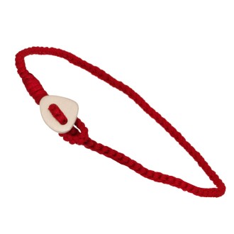 Βραχιόλι κορδόνι ασημένιο Τρίγωνο