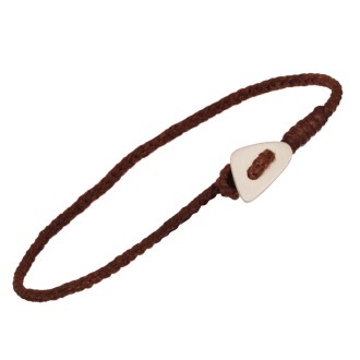 Βραχιόλι κορδόνι ασημένιο Τρίγωνο