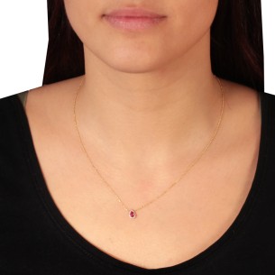 Χρυσό 9k κολιέ Σταγόνα