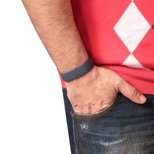 Βραχιόλι κορδόνια ασημένια Τρίγωνα