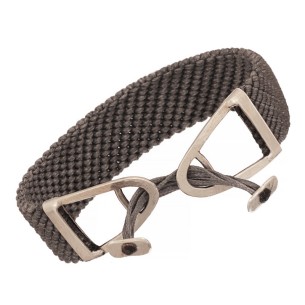 Βραχιόλι κορδόνια ασημένια Τρίγωνα