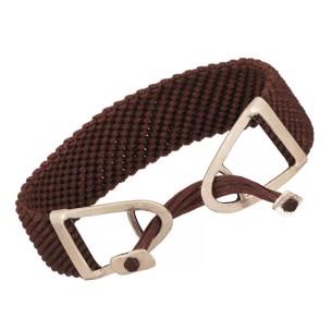 Βραχιόλι κορδόνια ασημένια Τρίγωνα