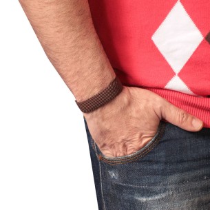 Βραχιόλι κορδόνια ασημένια Τρίγωνα