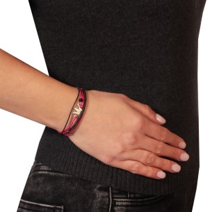 Βραχιόλι κορδόνι ασημένια Κορώνα