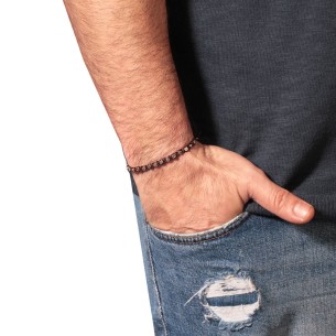 Βραχιόλι κορδόνι ασημένιοι Δίσκοι