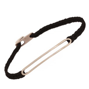 Βραχιόλι κορδόνι ασημένια Ταυτότητα