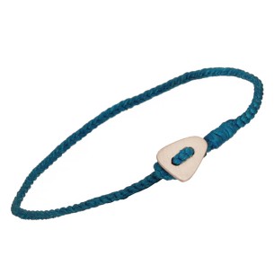 Βραχιόλι κορδόνι ασημένιο Τρίγωνο