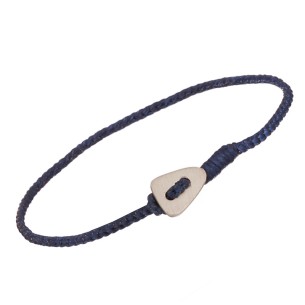 Βραχιόλι κορδόνι ασημένιο Τρίγωνο