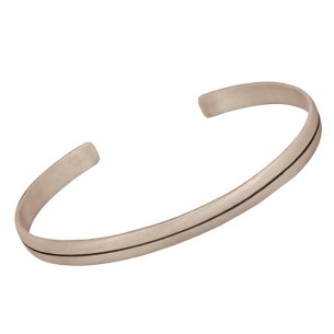 Αντρικό ασημένιο βραχιόλι Βέργα Χειροπέδα