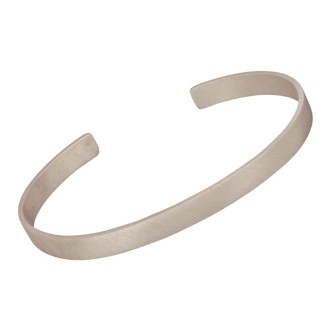 Αντρικό ασημένιο βραχιόλι Βέργα Χειροπέδα