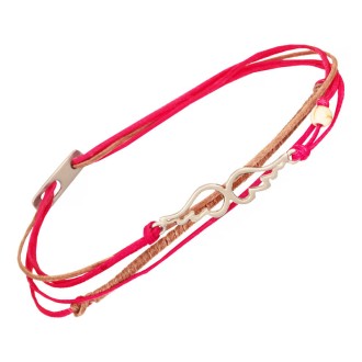 Βραχιόλι κορδόνια ασημένια Φτερά Αγγέλου