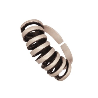 Ασημένιο δαχτυλίδι Βέρα Σπιράλ