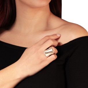 Ασημένιο δαχτυλίδι Ασπίδα