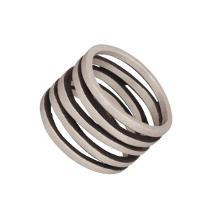 Ασημένιο δαχτυλίδι Βέρα Γραμμές