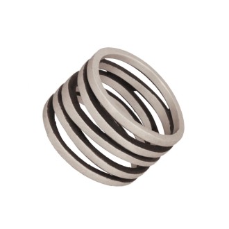 Ασημένιο δαχτυλίδι Βέρα Γραμμές