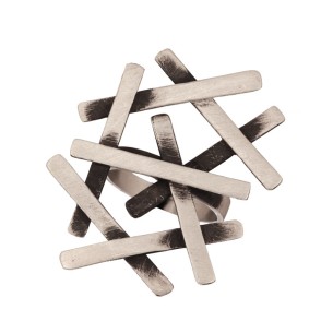 Ασημένιο δαχτυλίδι Γραμμές