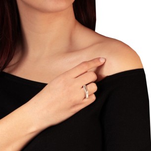 Ασημένιο δαχτυλίδι Βέρα Παξιμάδι