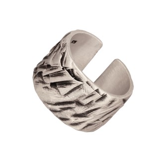 Ασημένιο επιπλατινωμένο δαχτυλίδι Βέρα