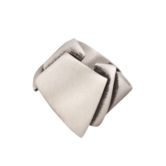 Ασημένιο επιπλατινωμένο δαχτυλίδι Σχήματα