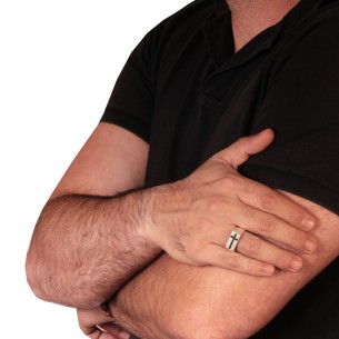 Ασημένιο δαχτυλίδι Σταυρός