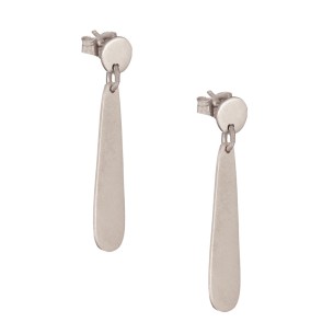 Ασημένια επιπλατινωμένα σκουλαρίκια Σχήματα