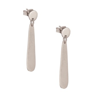 Ασημένια επιπλατινωμένα σκουλαρίκια Σχήματα