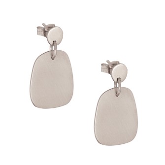 Ασημένια επιπλατινωμένα σκουλαρίκια Σχήματα