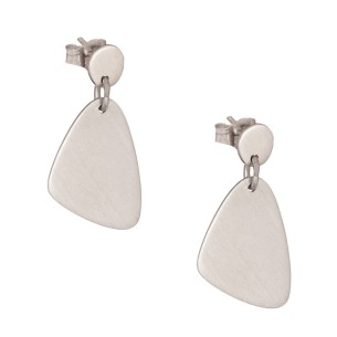 Ασημένια επιπλατινωμένα σκουλαρίκια Σχήματα