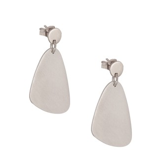 Ασημένια επιπλατινωμένα σκουλαρίκια Σχήματα