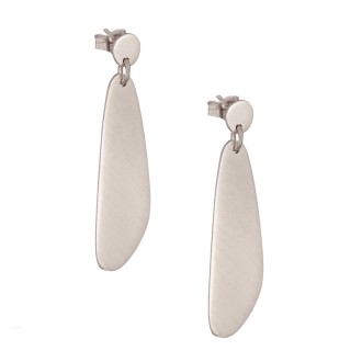 Ασημένια επιπλατινωμένα σκουλαρίκια Σχήματα