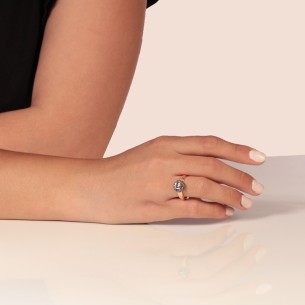 Γυναικείο χρυσό 14k δαχτυλίδι Ροζέτα